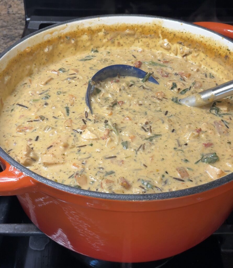 Creamy Marry Me Chicken and Wild Rice Soup
