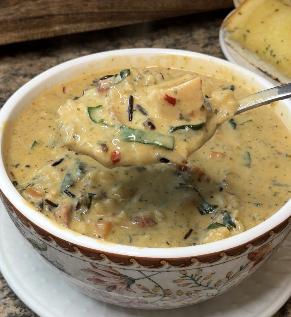 Creamy Marry Me Chicken and Wild Rice Soup