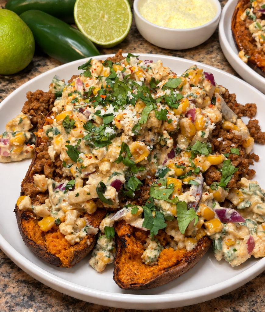 Street Corn Taco Sweet Potatoes