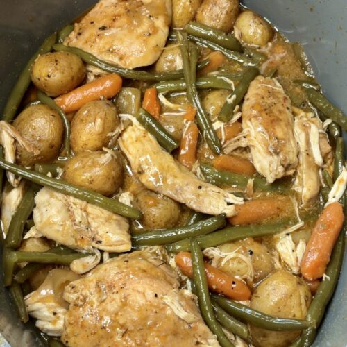Crockpot Chicken and Vegetables with Gravy