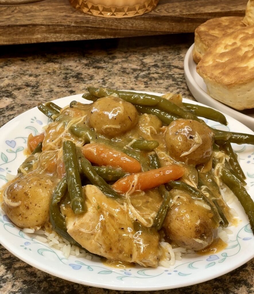 Crockpot Chicken and Vegetables with Gravy