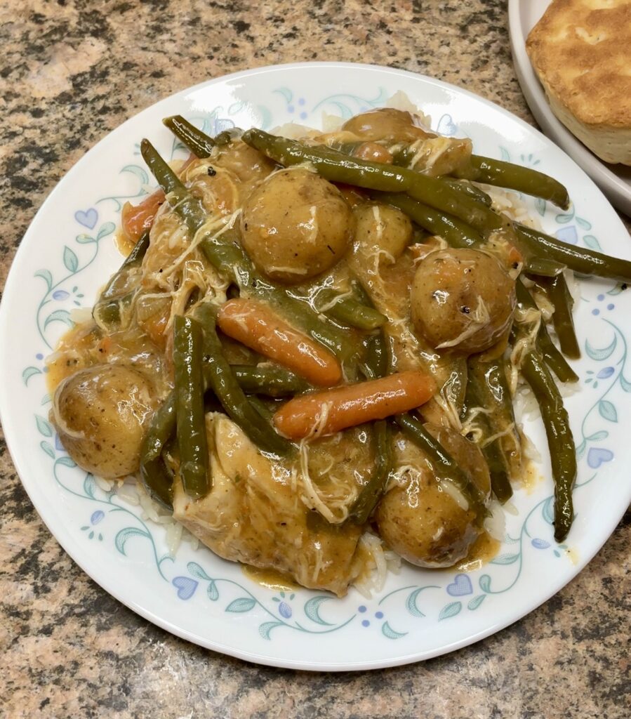 Crockpot Chicken and Vegetables with Gravy
