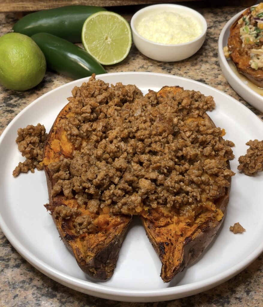 Street Corn Taco Sweet Potatoes