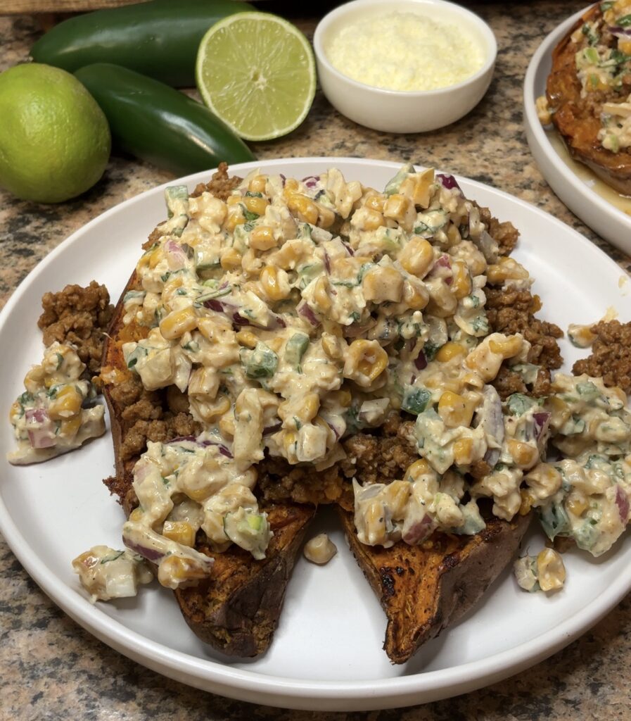 Street Corn Taco Sweet Potatoes