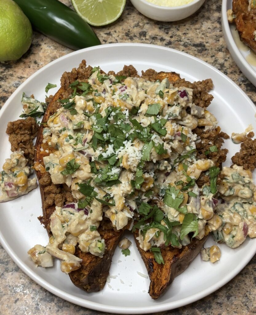 Street Corn Taco Sweet Potatoes