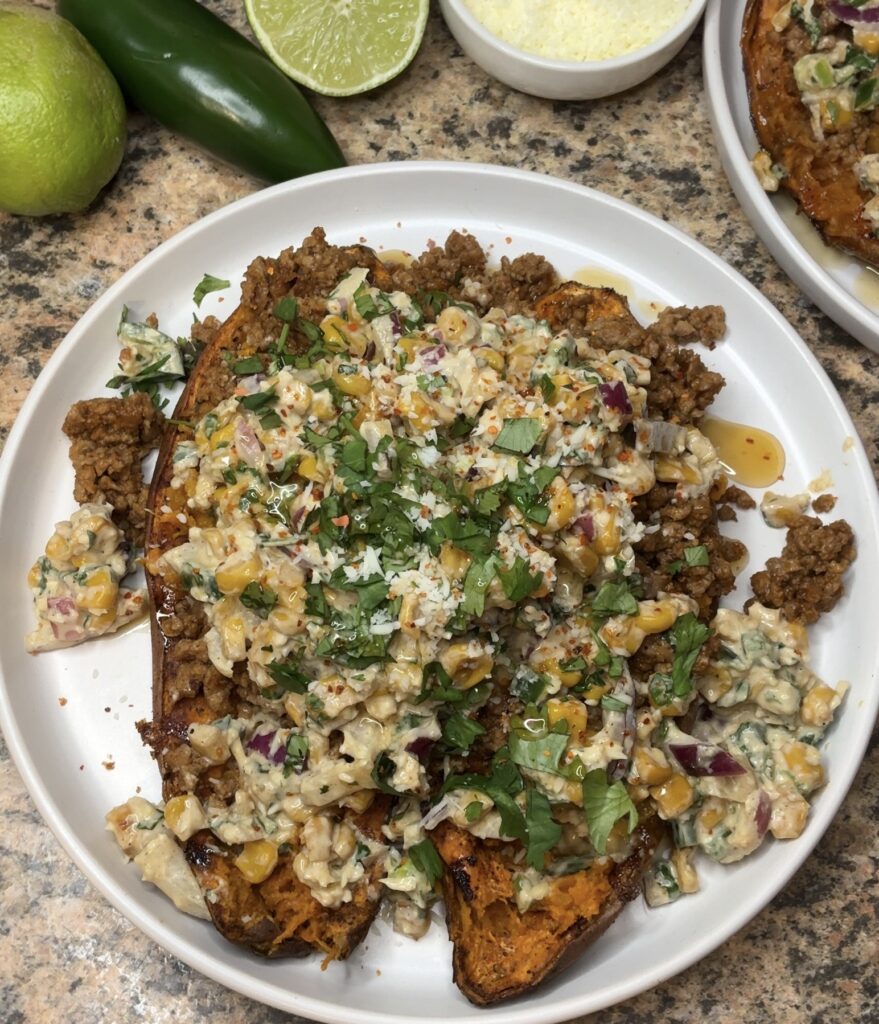 Street Corn Taco Sweet Potatoes
