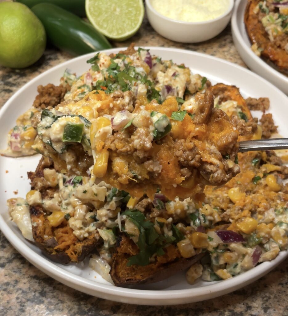 Street Corn Taco Sweet Potatoes