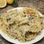 One Pot Creamy Lemon Garlic Pasta